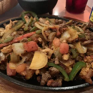 Chicken and Steak Fajitas