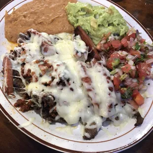Gordo&apos;s Plate (beef fajita, chorizo, melted Monterrey jack cheese)