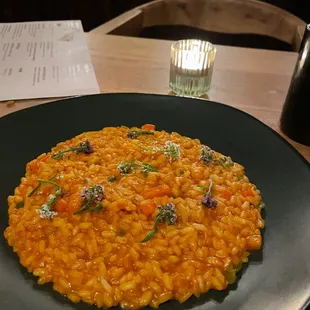 a plate of food on a table