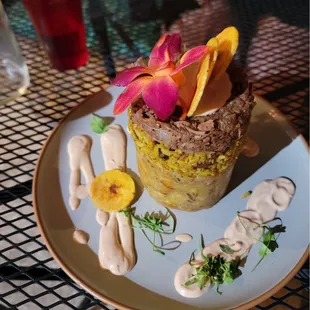 Isla Bonita Mofongo special of the month, vegan w/ jackfruit. Possibly my #1 favorite thing I have yet to eat?