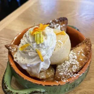 Pineapple Tajin Empanadas sundae - very good