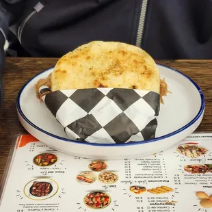 a plate of food on a table