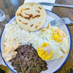 a plate of mexican food