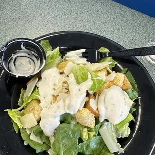 Small Caesar salad $7 no chicken