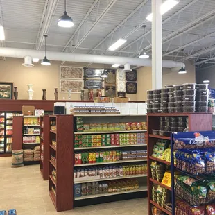 the inside of a grocery store