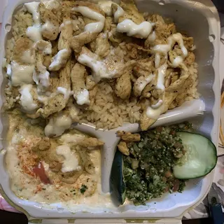 Chicken Shawarma Platter with Rice