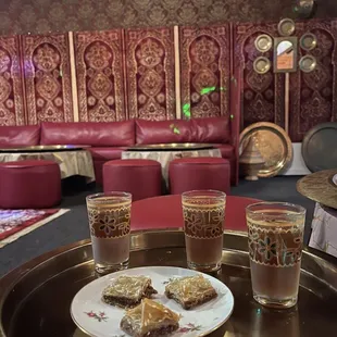 Dessert and the most delicious Moroccan mint tea!!!