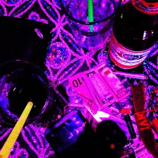 various items on a table