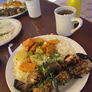 Holy land chicken kabobs