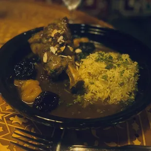 Lamb Tagine:  very flavorful, tender &amp; tasty says my husband.