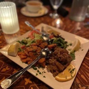 a plate of food