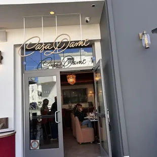 The door going inside