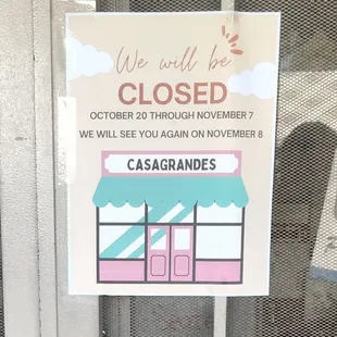 closed sign