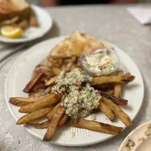 Grilled shrimp platter w C's fries