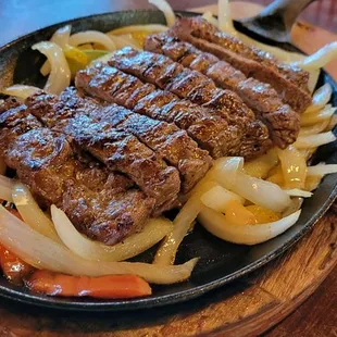 Beef fajitas