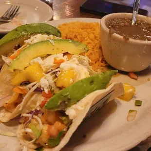 Grilled shrimp tacos