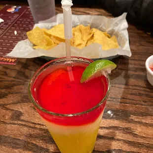 Frozen margarita special.