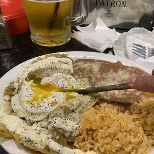 Chilaquiles with green sauce made to PERFECTION. YOU HAVE TO TRY IT!