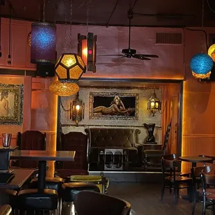 the interior of the restaurant