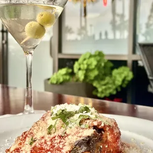 MELANZANE ALLA PARMIGIANA AND DIRTY MARTINI