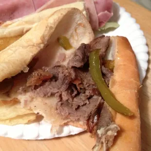 This is half of an $8.00 Steak sandwich. Save your money