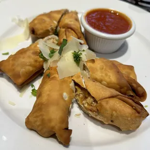 Chicken Parm Spring Rolls