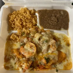 Seafood Enchiladas