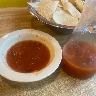 The salsa is fantastic.