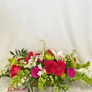 Hot pinks and lime green color palette.