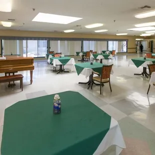 The dining room where the patients can come together for meals. There were some days I wanted to ask if I could have plate ;)