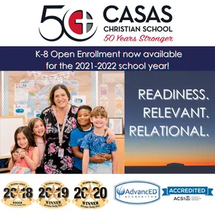 Visit www.casaschristianschool.com/admissions to get started!