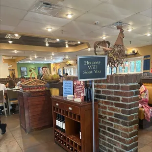 the inside of a restaurant