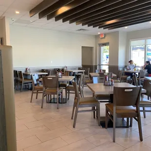 Inside restaurant