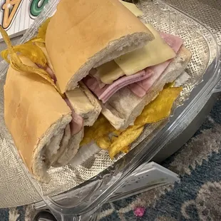 Here's what passes for a Cuban sandwich here.  Enjoy.