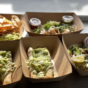 a variety of food items