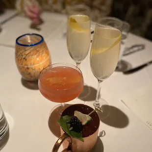 Mule, two French 75s, and best wishes