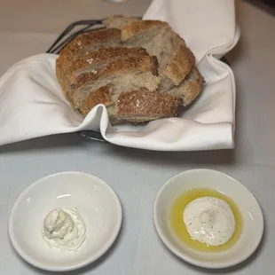 Casbah&apos;s yummy complimentary bread and butter