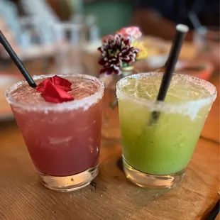 Hibiscus margarita with Tito's vodka