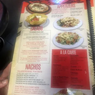 the menu