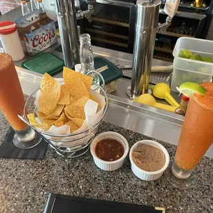 The BEST Michelada&apos;s with chips and salsa