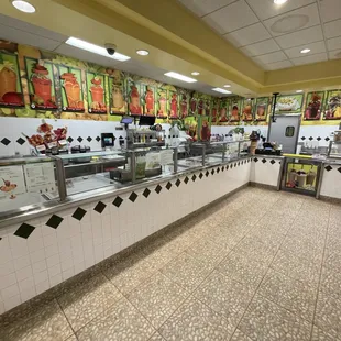 Inside was clean and the service was good.