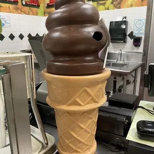 Taste-T-Cup cone being used as a tip jar.