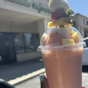 #2 pineapple strawberries and banana