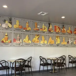 The wall menu.. lol.. creative