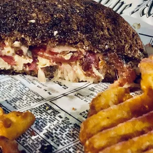 Reuben &amp; Waffle Fries