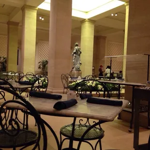 Cafe on the first floor.