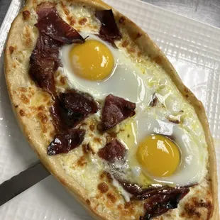 Ajarian Khachapuri with Basturma
