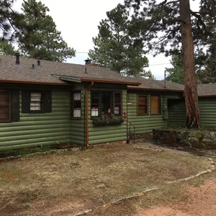 Exterior of mountain cabin