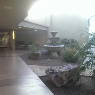 Fountain by dining hall