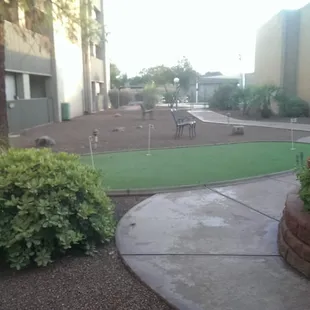 Small putting green